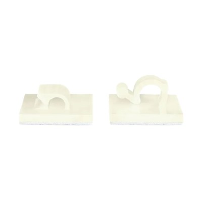 HellermannTyton Natural Polyamide 66 Self-Adhesive Cable Clip, 25mm x 25mm x 16.5mm, 13mm Max. Bundle 151-13021 RA13-PA66-NA