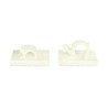 HellermannTyton Natural Polyamide 66 Self-Adhesive Cable Clip, 25mm x 25mm x 16.5mm, 13mm Max. Bundle 151-13021 RA13-PA66-NA