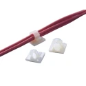 HellermannTyton Natural Polyamide 66 Self-Adhesive Cable Clip, 25mm x 25mm x 16.5mm, 13mm Max. Bundle 151-13021 RA13-PA66-NA