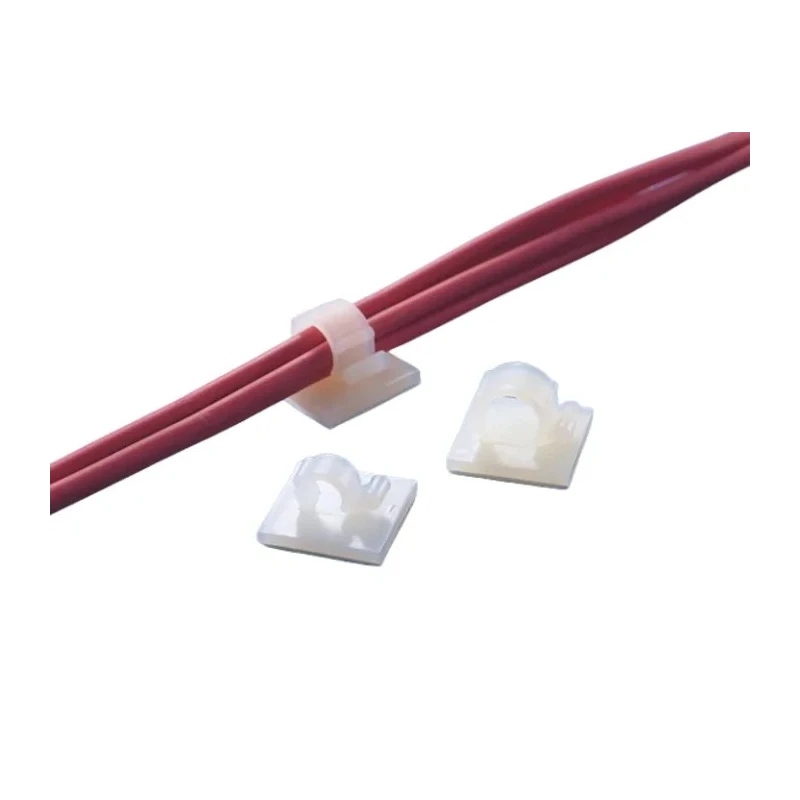 HellermannTyton Natural Polyamide 66 Self-Adhesive Cable Clip, 25mm x 25mm x 16.5mm, 13mm Max. Bundle 151-13021 RA13-PA66-NA