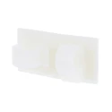 HellermannTyton Natural Polyamide 66 Self-Adhesive Cable Clip, 25mm x 25mm x 16.5mm, 13mm Max. Bundle 151-13021 RA13-PA66-NA