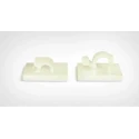 HellermannTyton Natural Polyamide 66 Self-Adhesive Cable Clip, 25mm x 25mm x 16.5mm, 13mm Max. Bundle 151-13021 RA13-PA66-NA
