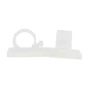 HellermannTyton Natural Polyamide 66 Self-Adhesive Cable Clip, 25mm x 25mm x 16.5mm, 13mm Max. Bundle 151-13021 RA13-PA66-NA