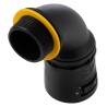Adaptaflex Conduit Fitting, 34 mm Nominal Size, Polyamide 66 Black, M32 Thread, IP69K IP68 7TCA296170R0522 AT34/M32/C90/BLY