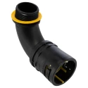 Adaptaflex Conduit Fitting, 34 mm Nominal Size, Polyamide 66 Black, M32 Thread, IP69K IP68 7TCA296170R0522 AT34/M32/C90/BLY