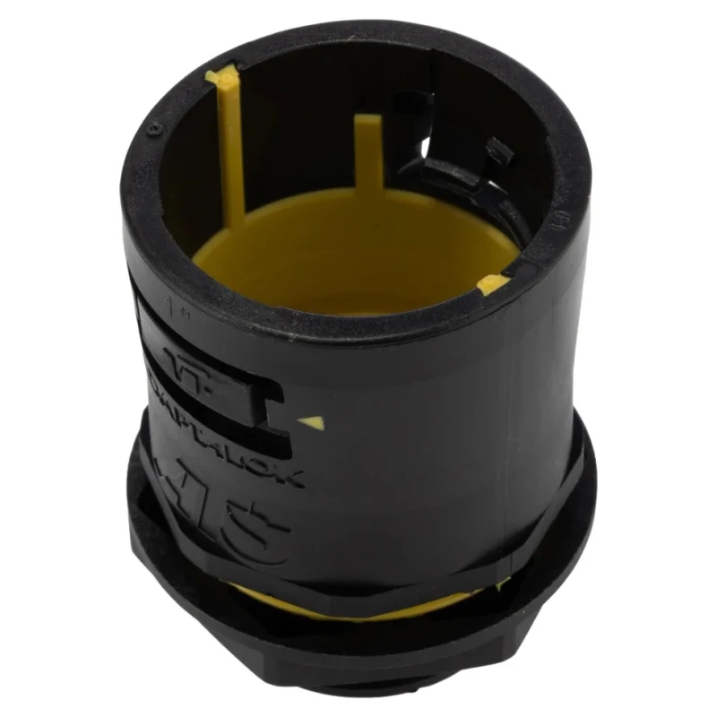 Adaptaflex Conduit Fitting, 34 mm Nominal Size, M32 Thread, Polyamide 66, Black 7TCA296170R0514 AT34/M32/A/BLY