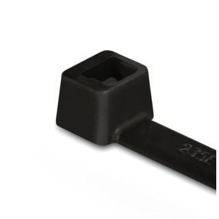 HellermannTyton Non-Releasable Cable Tie, Black Polyamide 66, 760 mm Length x 7.6 mm Width 111-12403 T120L-PA66-BK (50)