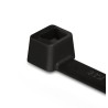 HellermannTyton Non-Releasable Cable Tie, Black Polyamide 66, 760 mm Length x 7.6 mm Width 111-12403 T120L-PA66-BK (50)