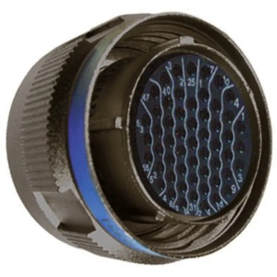 Souriau Sunbank by Eaton 66 Way MIL Spec Circular Connector Female Contacts Aluminium Housing Olive Drab Cadmium 8D719W35SN