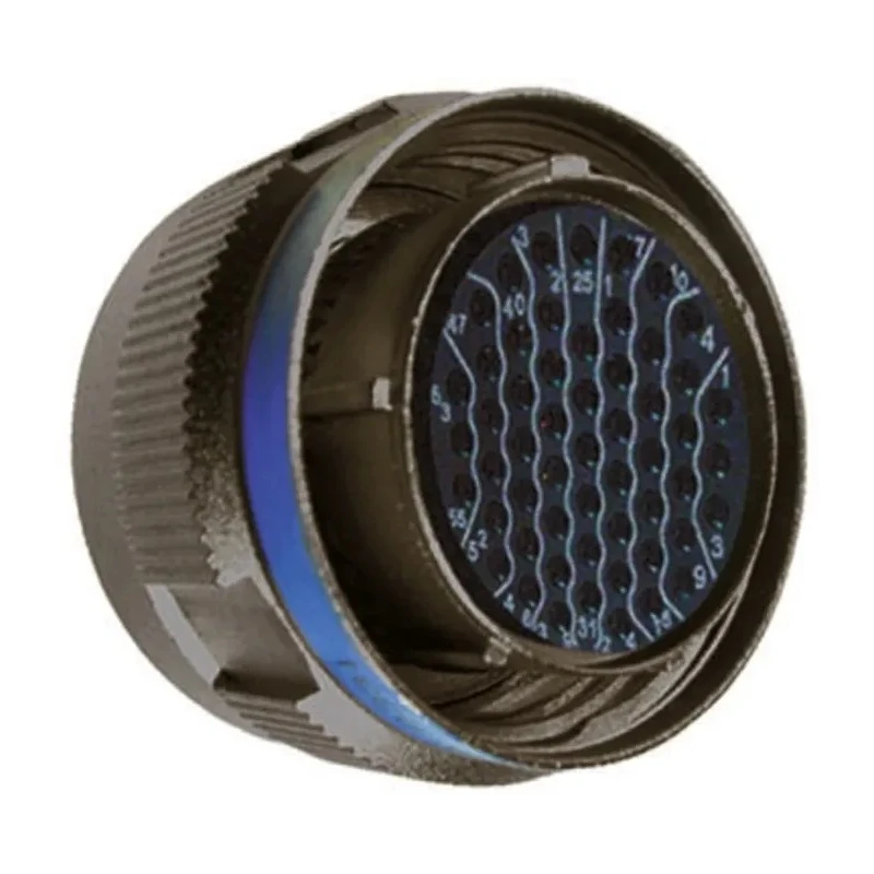 Souriau Sunbank by Eaton 66 Way MIL Spec Circular Connector Female Contacts Aluminium Housing Olive Drab Cadmium 8D719W35SN