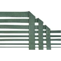 HellermannTyton Expandable Braided Meta-Aramid NOMEX Green Cable Sleeve 50m Length 10-20mm 170-02005 HEGMANWO-15-PMPI-GN
