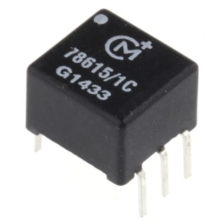 Murata Power Solutions Through Hole Pulse Transformer 1CT:1CT Turns Ratio, 2000 μH Primary Inductance, 0.6Ω Primary 78615/1C