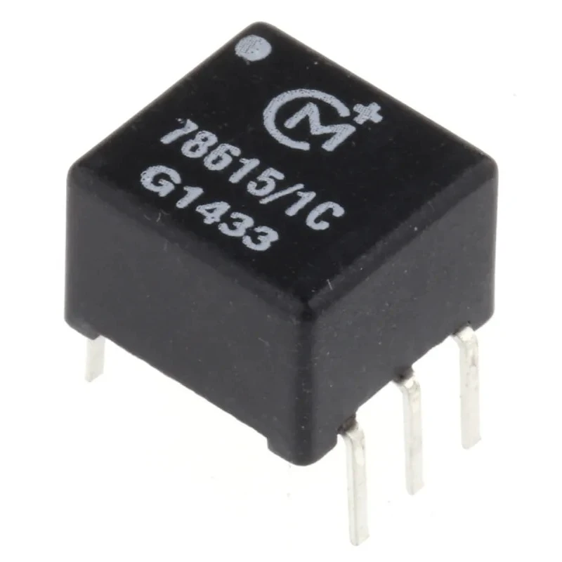 Murata Power Solutions Through Hole Pulse Transformer 1CT:1CT Turns Ratio, 2000 μH Primary Inductance, 0.6Ω Primary 78615/1C