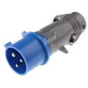 Legrand Hypra IP44 Blue Cable Mount 2P+PE Straight Industrial Power Connector 32A 230V 