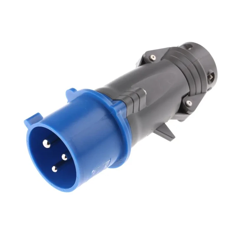 Legrand Hypra IP44 Blue Cable Mount 2P+PE Straight Industrial Power Connector 32A 230V 
