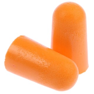 3M 1100 Series Orange Disposable Ear Plugs 37dB Noise Reduction Rating, Polyurethane Foam, 200 Pairs 1100