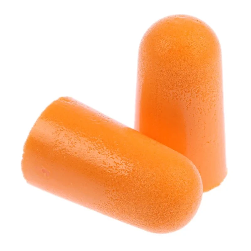 3M 1100 Series Orange Disposable Ear Plugs 37dB Noise Reduction Rating, Polyurethane Foam, 200 Pairs 1100