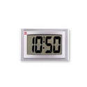 RS PRO Silver Radio Controlled Digital Clock Desktop, Wall 190-6883