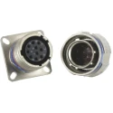 Amphenol Socapex MIL Spec Circular Connector Straight 13 Way Wall Mount Female Connector with Male Contacts TVP00RW1135PA
