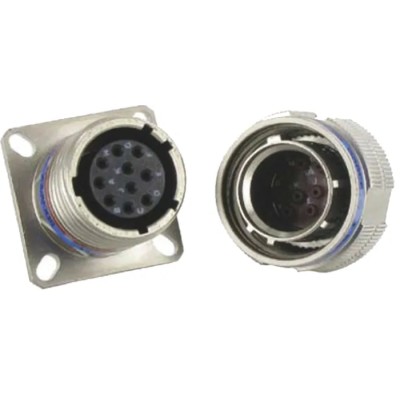 Amphenol Socapex MIL Spec Circular Connector Straight 13 Way Wall Mount Female Connector with Male Contacts TVP00RW1135PA