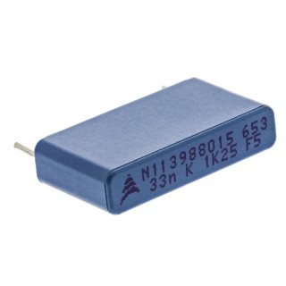 TDK Film Capacitor Through Hole, 33 nF Capacitance, 500 V AC, 1.25 kV DC B32653A7333K000