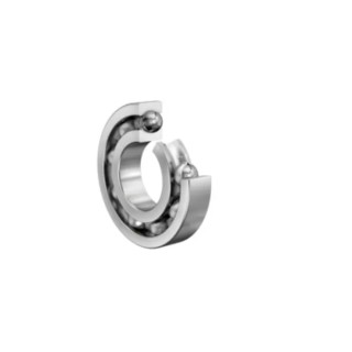 FAG Single Row Deep Groove Ball Bearing 17 mm ID, 35 mm OD, 8 mm Width, Steel Cage and Balls 16003-A