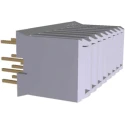 TE Connectivity Z-PACK HM Series Straight Through Hole PCB Socket, 8-Contact, 1 Row, 1.5 mm Pitch, 16A, 250V 120953-5