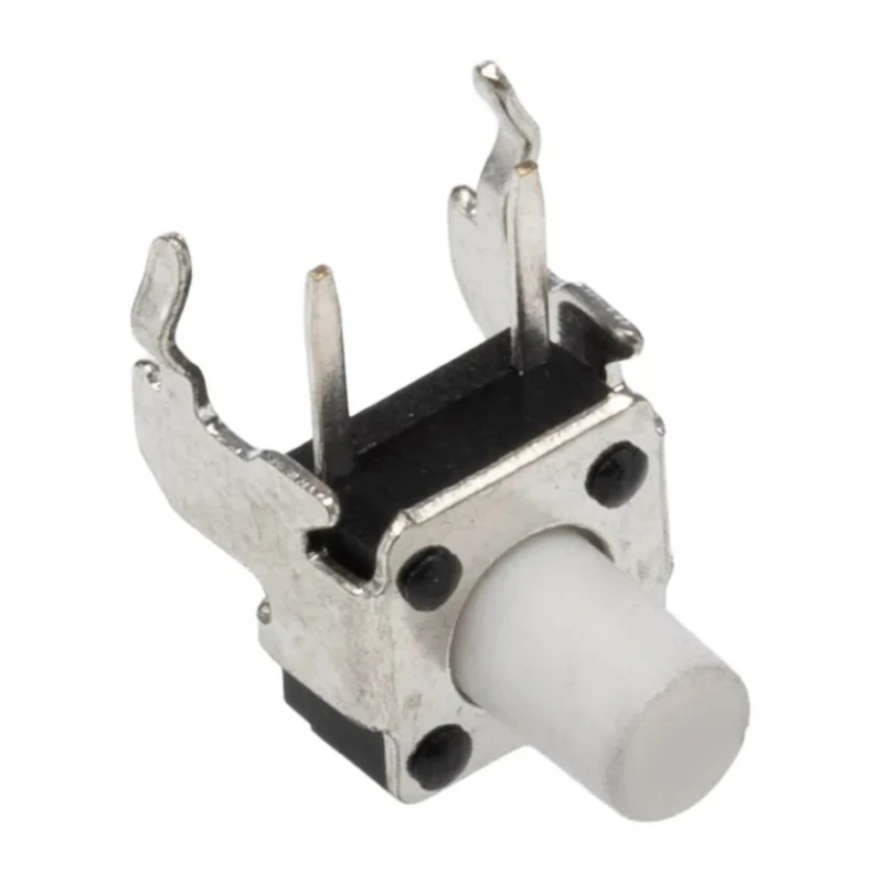 TE Connectivity IP67 White Tactile Switch Button 4.24 mm SPST 50mA 24 V dc Through Hole 1-1825027-7
