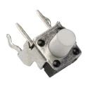 TE Connectivity IP67 White Tactile Switch Button 4.24 mm SPST 50mA 24 V dc Through Hole 1-1825027-7