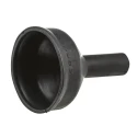 TE Connectivity Heat Shrink Boot Straight Fluid Resistant Elastomer Black 43.6 mm 202D963-25-0
