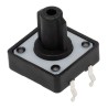 TE Connectivity Black Tactile Switch Button 8.02 mm SPST 50mA 24V dc Surface FSM102