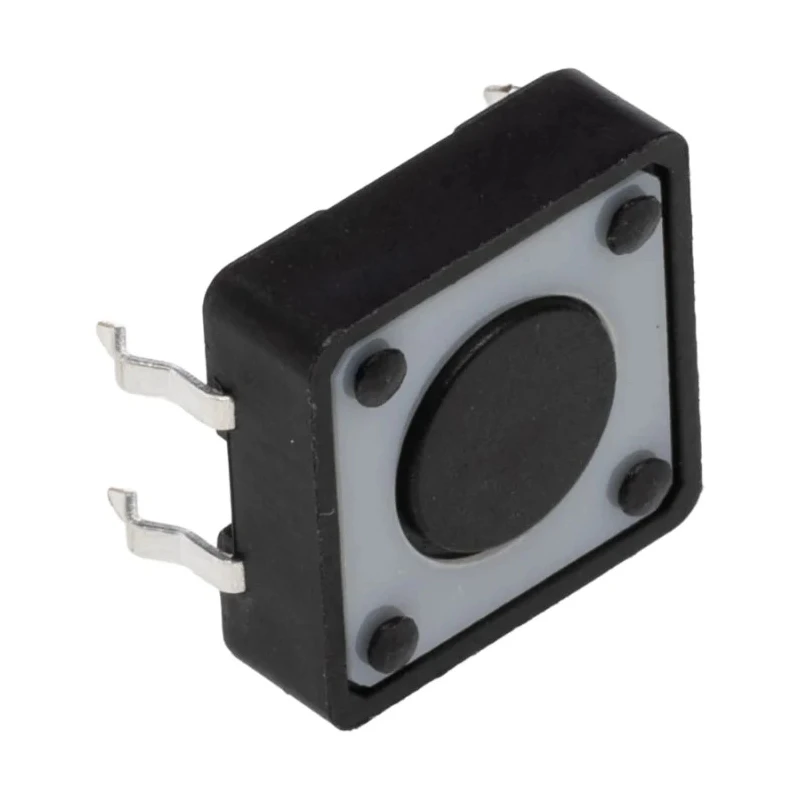TE Connectivity Black Tactile Switch Button 0.5 mm SPST 50mA 24V dc Surface FSM100