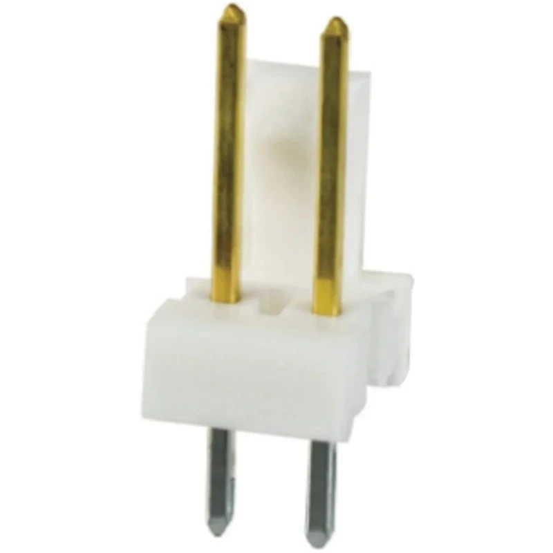 TE Connectivity MTA-100 Series Straight Through Hole Pin Header, 2 Contact, 2.54 mm Pitch, 1 Row Unshrouded 3-641215-2