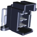 TE Connectivity Timer Automotive Connector Male Black Through Hole 6 Way Solder Termination 9-966140-5