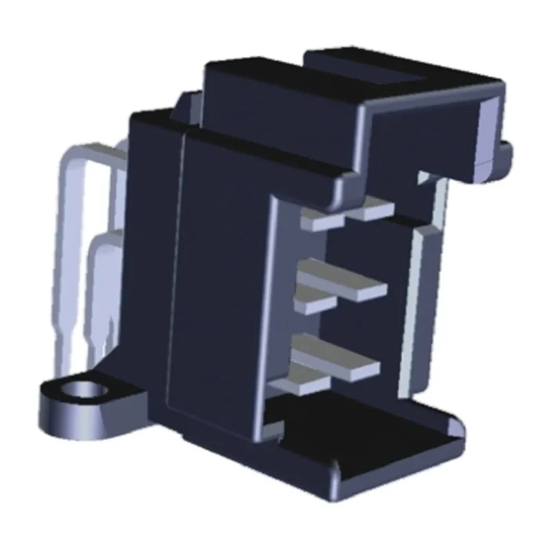 TE Connectivity Timer Automotive Connector Male Black Through Hole 6 Way Solder Termination 9-966140-5