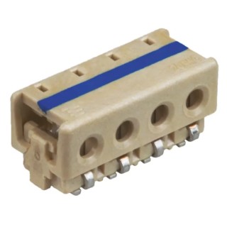TE Connectivity 2-Way 2 Contacts Shrouded Female IDC Connector, 4mm Pitch, Surface Mount 2106003-2