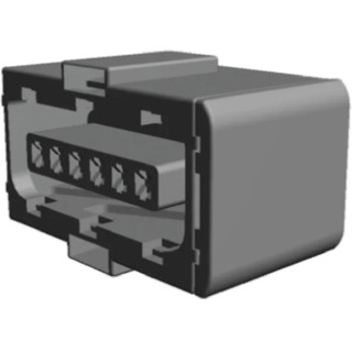 TE Connectivity Micro Timer II Automotive Connector Female Black Cable 6 Way Crimp Termination 1473284-1