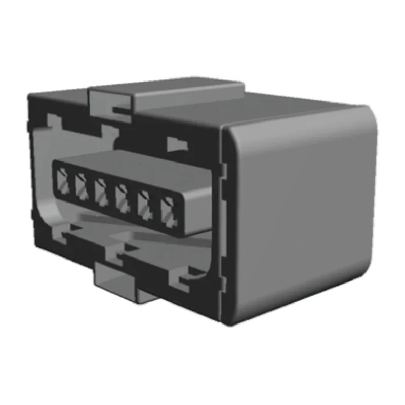 TE Connectivity Micro Timer II Automotive Connector Female Black Cable 6 Way Crimp Termination 1473284-1