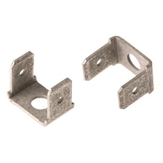 TE Connectivity FASTON .250 Silver Uninsulated Male Spade Connector, Stud, 6.35 x 0.81 mm Tab Size 141878-2