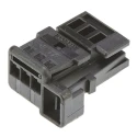 TE Connectivity Micro Quadlok System Automotive Connector Female Black Cable 3 Way Crimp Termination 953697-1