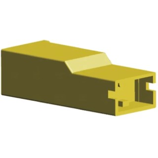 TE Connectivity Positive Lock .250 1 Way Nylon Crimp Terminal Housing 6.35 mm Tab Size 154719-4
