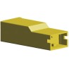 TE Connectivity Positive Lock .250 1 Way Nylon Crimp Terminal Housing 6.35 mm Tab Size 154719-4