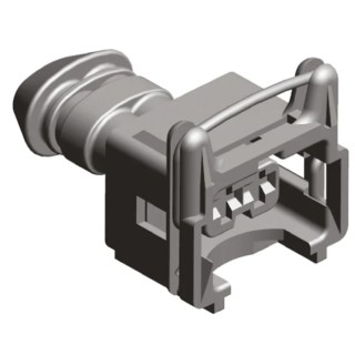 TE Connectivity Junior Timer Automotive Connector Female Grey Cable 2 Way Crimp Termination 963040-2