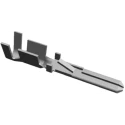 TE Connectivity FASTIN-FASTON .110 Black Uninsulated Male Spade Connector, Crimp Termination, 2.79 x 0.81 mm Tab 928781-2