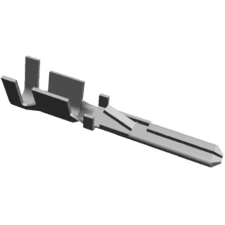 TE Connectivity FASTIN-FASTON .110 Black Uninsulated Male Spade Connector, Crimp Termination, 2.79 x 0.81 mm Tab 928781-2