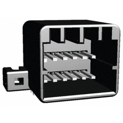 TE Connectivity MULTILOCK 040 II Series Right Angle Through Hole PCB Socket, 12-Contact, 2 Row, 2.5 mm Pitch, 250V 175974-2