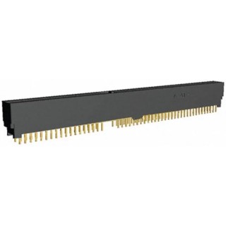TE Connectivity CONN SEC II Series Straight Edge Connector Female, Through Hole, 104-Contacts, 2.54 mm Pitch, 2 5645169-3