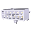 TE Connectivity Mini-Universal MATE-N-LOK Series Right Angle Through Hole PCB Header, 16 Contacts, 4.14 mm Pitch 1-770974-0