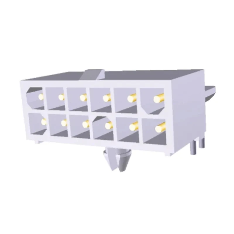 TE Connectivity Mini-Universal MATE-N-LOK Series Right Angle Through Hole PCB Header, 16 Contacts, 4.14 mm Pitch 1-770974-0