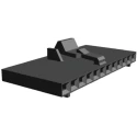 TE Connectivity AMPMODU MTE Female Connector Housing 2.54 mm Pitch 12 Way 1 Row Straight 1-104257-1